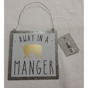 NWT Away in a Manger Metal Wall Hanging‎